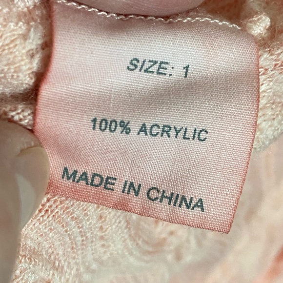 NWT/SAGA CHEVRON RUFFLE 1 BUTTON CLOSURE CARDIGAN - Picture 6 of 12